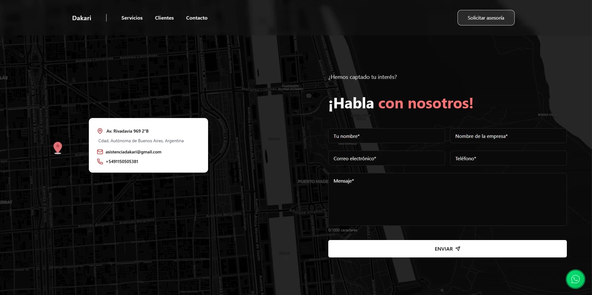 Dakari Web screenshot 2